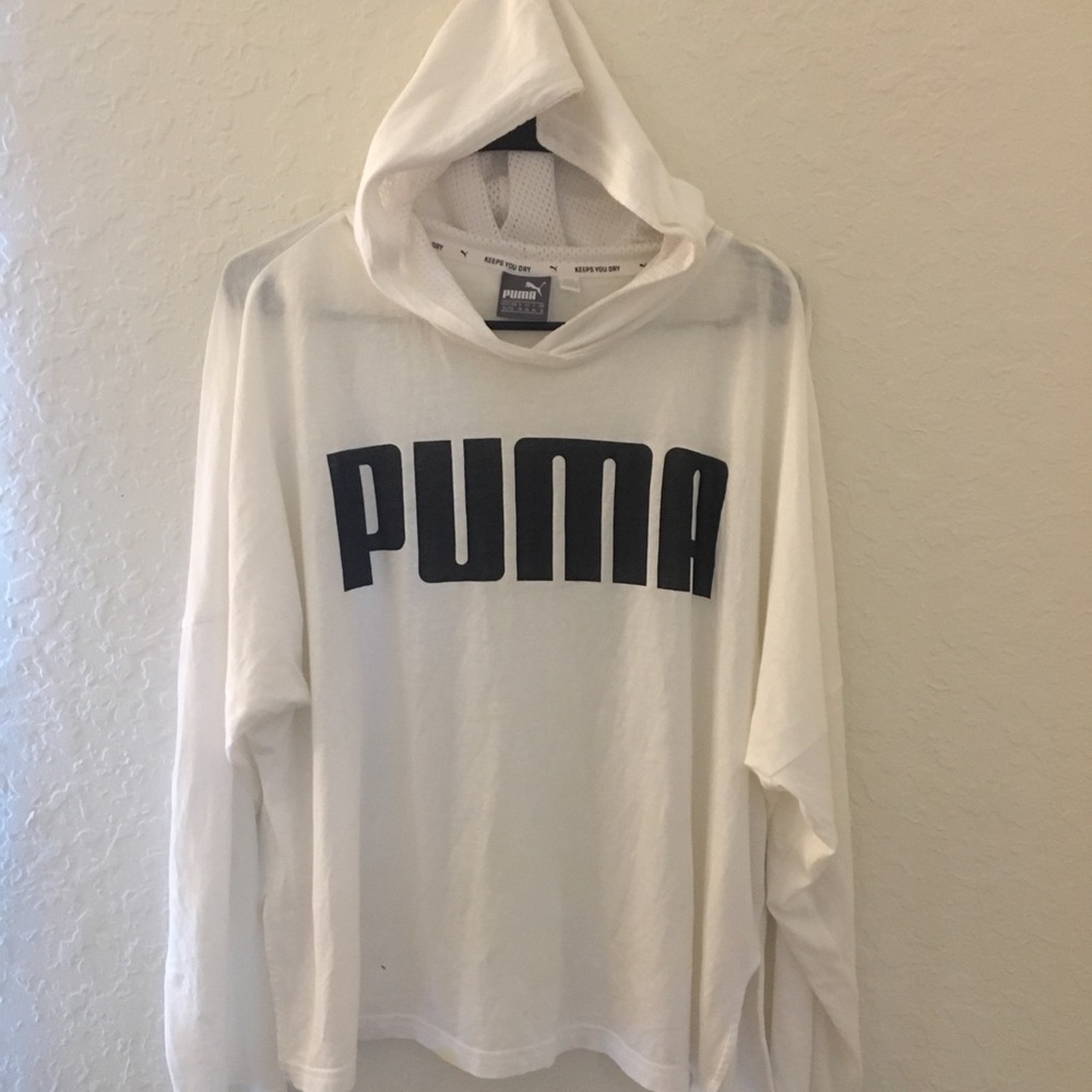 PUMA Cropped Hooded Tee